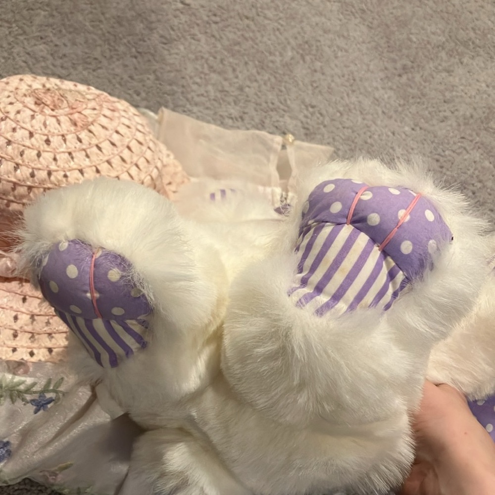 Floral White Easter Dress with Accessories 🐣 🐰 👒 👗 - Picture 15 of 15